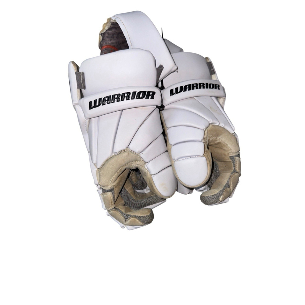 White Warrior Lacrosse Gloves. Premium Performance, Good Condition - Size large